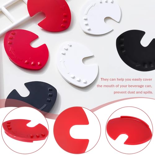 12 st. Soda blikken deksels Drink Can Deksel Plastic Can Can Can Can Can Can Can Can voor Drank Einddop voor Bier Soda Saver Drink Tops Deksel Anti-Dust Lids(3 4