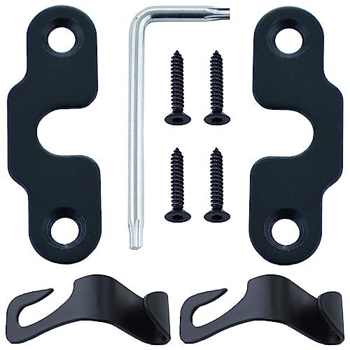 Verpakking van 2 Jeep Wrangler JK 2018/Wrangler 2018-2022 Gladiator 2020-2022 Aluminium Visor Clip voor Jeep Wrangler JK 2018-2022 5