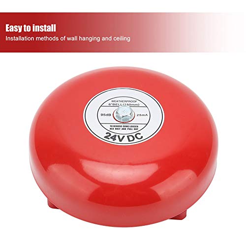 6 Inch elektrische alarmbel, koolstofstaal interne Stroke type Bell 95db (24V)