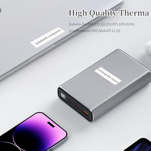 Label Maker Tape 15mm x 4m, Waterdichte DIY Zelfklevend label Printerpapier, Office Printer Sticker Labeling Tape Vervanging voor D35/P12/P15/Q2/HP1/HP4 Thermische printer, wit 3