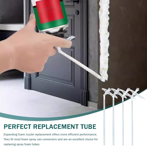 20 st Expanding Foam Nozzle, Replacement Spray Foam, Replacement Tube for DIY Spray Foam for Filler Reserve nozzles, Caulking en Sealing Kleine openingen in 3