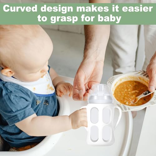 3 st. Baby fles handgrepen voor Philips Avent Natural Baby flessen 9oz, Easy Grip Siliconen handgrepen voor baby flessen Accessoires voor Philips Avent, Laat Baby Onafhankelijk 5