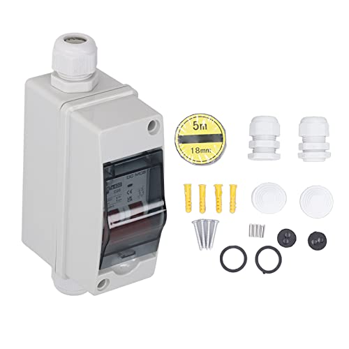 2P DC Miniature Circuit Breaker, 1000V 20A IP65 Waterdichte schakelschakelaar voor zonne-PV-systeem