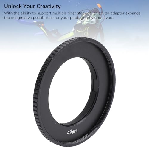 Aluminium Beschermende Frame voor Actie4.Actie 4 49mm Filterhouder Actie Camera Filter Adapter Aluminium Legering 49mm Lens Adapter voor Actie4 4