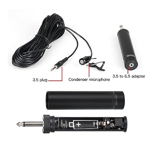 Lavalier Microphone Omnidirectionele draadloze saxofoon Lapel-microfoon Eenvoudige clip op professionele muziekinstrumenten Accessoires (5m lang) 3