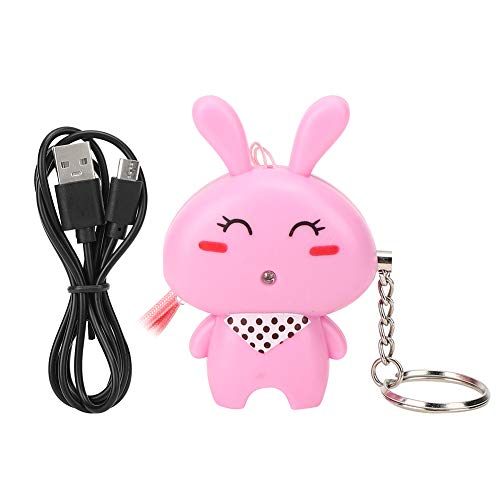 Veilig geluid Persoonlijke alarm, 120dB Loud Scream Alarm Veiligheid Noodgeval Zelfverdediging Veiligheid Keychain, Beschermer voor kinderen Vrouw Oudere - Opladen via USB / cartoon Stijl