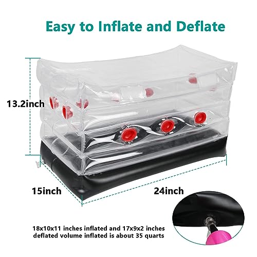 Paddestoelmonotub Groei Kit Opblaasbare Paddestoel Groeidoos voor thuis, eenvoudige opslag, grote grootte, Ideaal voor Paddestoel Groeien, Store uw paddestoel Grow Bags 5