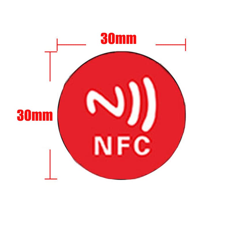 NFC stickers, 144/168 bytes, geheugen, 6 kleuren, NFC-tags, lijm, compatibel met iPhone NFC-tag Android 4