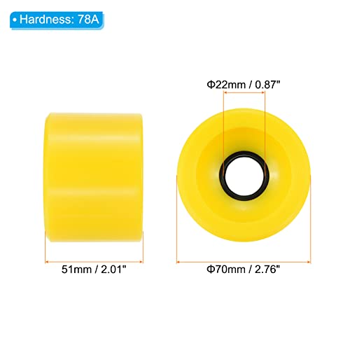 78A Longboard Wheel Soft, Cruiser Wheels Street Wielen voor Skateboards Skateboard Wheel Replacement PU