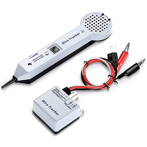 Tone Generator Kit, Wire Tracer, Kabel Tester, Professional Tone Tracing Kit, 200EP Hoge nauwkeurigheid Kabel Tester Detector Finder inductieve versterker en Probe Kit met verstelbaar volume