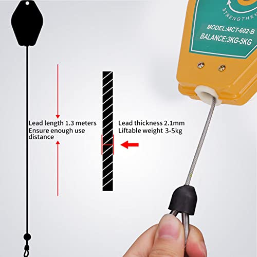 Spring Balancer, Spring Balancer 3 tot 5kg elektrische Batch Hook intrekbare gereedschapshouder met frontfittingen, Science Lab mechanische balansen 4