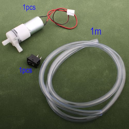 Diafragm waterpomp 12V mini elektrische waterpomp 370 zelf priming pomp DC12V voor theemachine voor aquarium, aquariumfontein 3