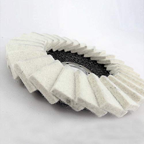 Oppoetsschijven 125mm, slijpschijven Slijpwielen, Vilt, Gekartelde Wasser (2 PCS) 4