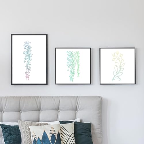 20 Stuks Bladeren en Bloemensjablonen, 30,5x15cm & 30,5x11,5cm Bloemen Schildersjablonen Herbruisbare Boombladen en Wijnranksjablonen voor Thuisdecoratie en Wandkunst 3