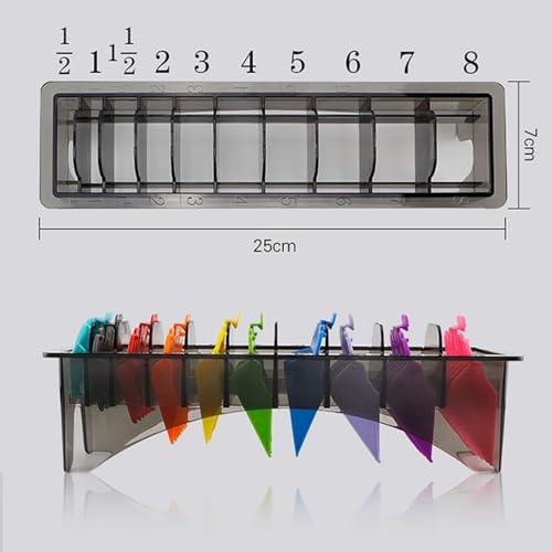 10 Grid Clipper Comb houder, Gids Comb Organisator Elektrische Hair Clipper Guide Comb opslag geval voor Barbershop 4