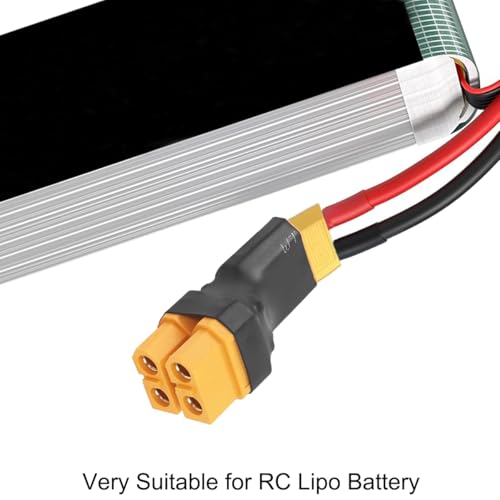 4Pcs XT60 Parallele Connector XT60 Geen Wires Connector 1 Vrouw tot 2 Mannelijke Adapter 1 Mannelijke tot 2 Vrouwelijke Adapter voor RC NiHM Lipo Batterij ESC 5