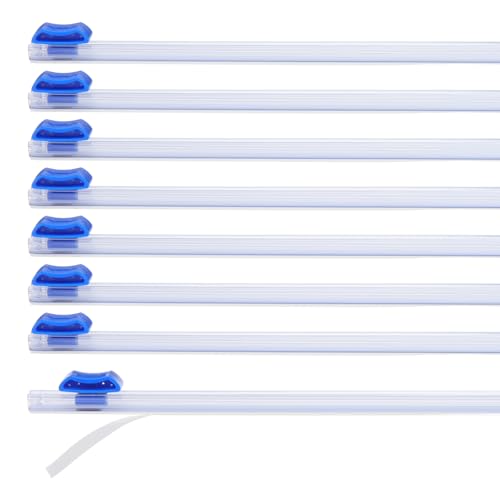 8st Plastic Wrap Cutter, 13 inch Plastic Wrap Slide Cutter Zelfklevende installatie Vervanging voor aluminium Foil Wax Paper Wrap Dispenser, Blauw