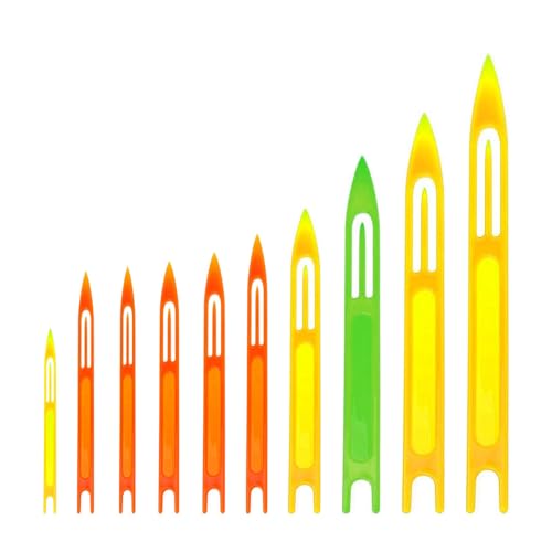 10 Piece Vissen Net Naald Reparatie Kit in diverse maten - Plastic naalden voor het repareren en weven van visnetlijnen, duurzaam en gemakkelijk te gebruiken