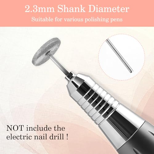 2 st Schuurschijf Nagelborstel, elektrische voetbestand Harde huid Verwijderaar Schijven Emery Carbide Callus Verwijderaar Pads Pedicure Sandpaper Vervanging Gebarsten huid Callus Removal voor 4