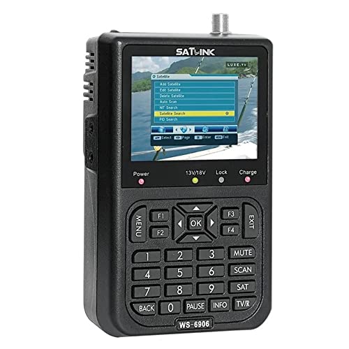 WS6906 Satellietzoeker 3,5" LCD Beeldscherm Data Digital Signal Finder Meter 950MHz - 2150MHz