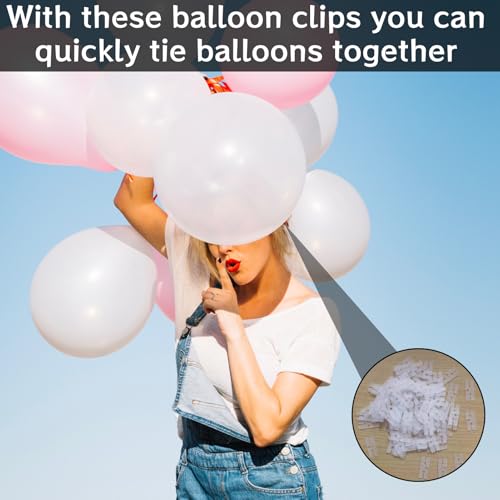 200st Ballon Clasps, Herbruikbare ballongesp, ballongesp, snelle release voor bruiloft, verjaardagsfeest 5