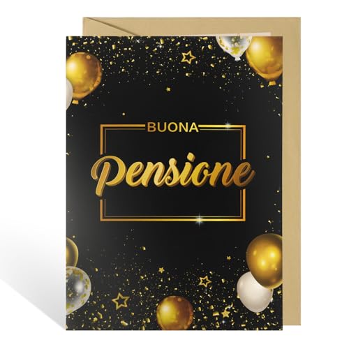 Groetkaart pensioen spelling goed pensioen met grote envelop pensioen afscheid collega's goud zwart pensioen gift man vrouw 3