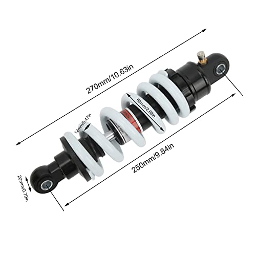 Shock Absorber,250mm Motorcycle Shock Absorber Verstelbare schorsing Damper voor ATV Go Kart Scooter Dirt Pit Bike