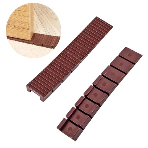 2 stuks meubelwiggen, kunststof wiggen, meubels nivellering, afstandhouders plastic, onderleg wiggen, meubels been nivellering pads, bruin 5