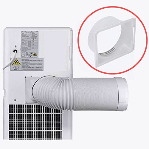 Universele Wire Airconditioning Uitlaatslang koppeling Vierkant naar Ronde AC Uitlaat Duct Pijp Adapter Fit 5.9in Diameter Uitlaatstuk Interface Unit Tube