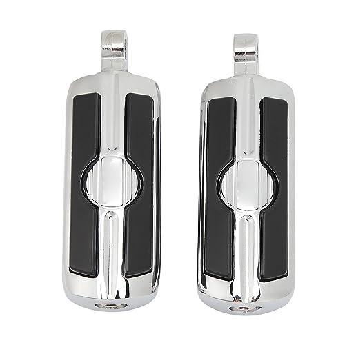 1 Paar snelweg Motorfiets voetsteunen, Angled verstelbare voetpedaal, motor bescherming crash bar, voetsteun vervanging