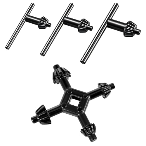 4 stuks chuck moersleutel, 4 in 1 chuck, moersleutel, metalen moersleutel draagbare universele chuck chuck moersleutel voor het aantrekken van chuck, boormoersleutel, spanner