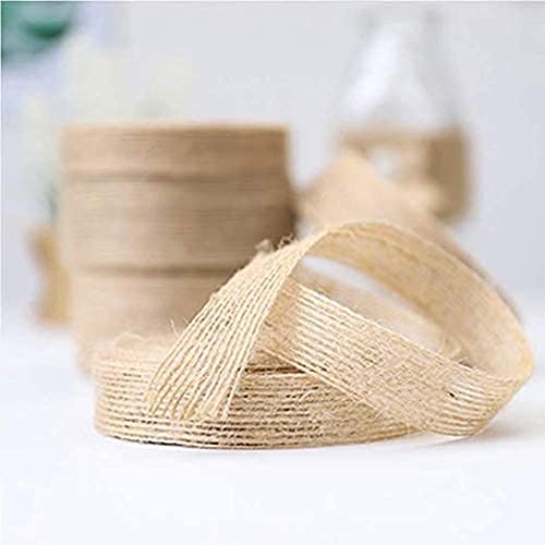 Jute Ribbon 30m Vintage Gift Ribbon voor Naaien, DIY ambachten, Bruiloft, Feest, Kerstmis Decoratie (A) 4
