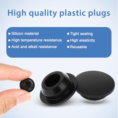 4 st Siliconen Snap-on Stoppers, 56,6mm Diameter Gatstoppers, Rubber Panel Afdichting Hoes, Countersunk Type Panel, Ronde voor Keuken, Rubber Bulkheads, Waterdichte Afdichtingspluggen 4