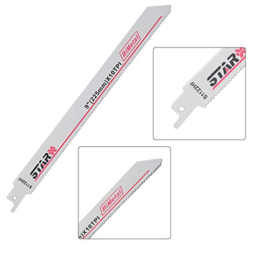 Reciprocating Saw Blades Saber Saw Combo Hout Metaal & Sloop Messen Past Bosch, Dewalt, Makita, S1122HF 200mm Long High Carbon Steel HCS 2 PCS Pack 3