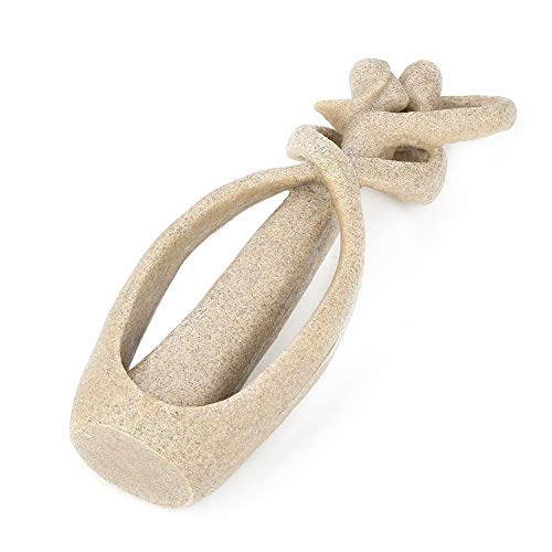 Zandsteen standbeeld, handgemaakte zandsteen Kiss Lovers Paar standbeeld, Abstract Sculptuur Figurine, Kunstbeeld, Ambacht Decoratie, Geschikt voor Office en Home Decoraties 5