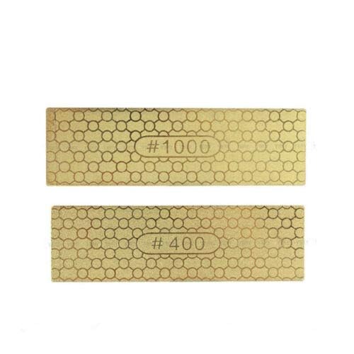 Dubbelzijdige Diamond Whetstone, 1pc slijpsteen voor het slijpen van keukenmessen Tuin Houtbewerking Gereedschap (400/1000 Grits)
