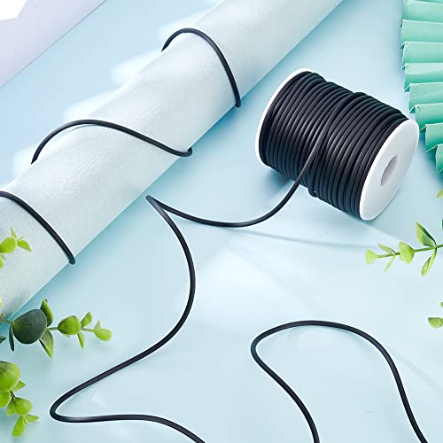 1 Rol 30m / Rol Solid Rubber Cord Plastic Touw voor DIY Craft Making, 3mm, Witte Spool: 78mm hoog, 68mm breed 5