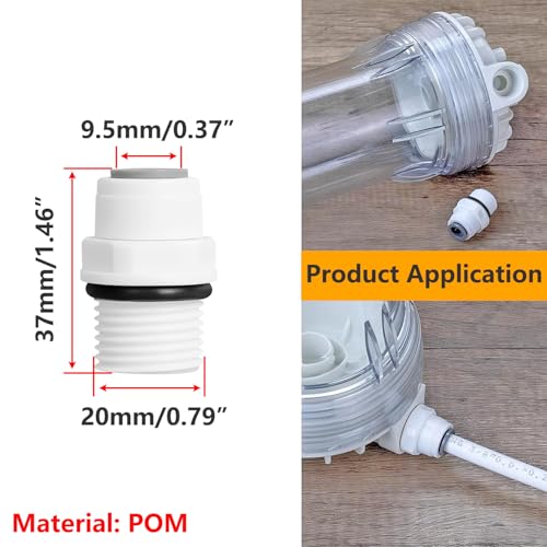 CTIA Waterzuiveraar Montage 1/2 Inch Man tot 3/8 Inch Quick Coupler, Waterzuivering, Koelkast