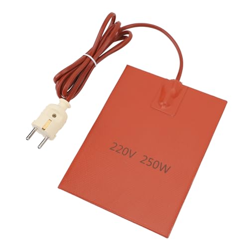 200°C Snelle silicone verwarming Mat 150X200mm, dun flexibel, gemakkelijk te gebruiken voor industriële apparatuur Pijpleidingen, EU-plug 220V