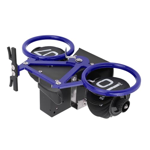 Fietsvorm Flip Clock, Vintage Timer met Mechanische Transmissie, Kantoor / Bureau Decoratie met Tijd en Herinnering Functie (Blauw) 5