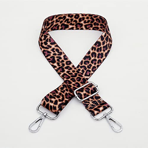 Luipaard Printband voor schoudertassen, portemonneeband brede schouderband verstelbare vervanging, multi-Pattern Crossbody Canvas tas handtas riemen voor Unisex handtas (Type 14)