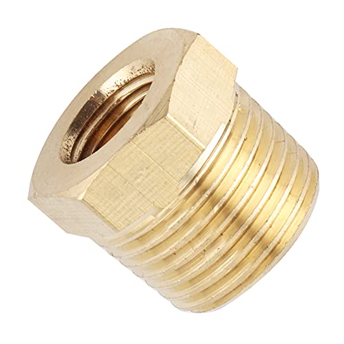 NPT Brass Pipe Reducer Adapter Bus Bus passen 3 8in man tot 1 vrouw voor water brandstof gasolie Premium kwaliteit duurzaam materiaal 4