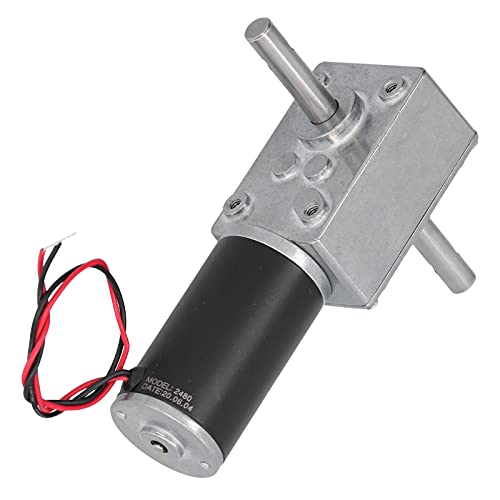 Worm Gear Motor DC Motor metalen behuizing Roestvrij staal uitgang Shaft lage wrijving energieverbruik Elektrische motor gebruikt in huishoudens (DC12V 260RPM)