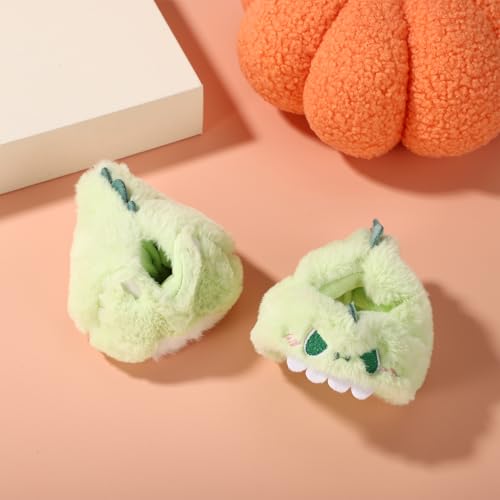 Kleding voor Doll, Cute Green Dinosaur Plush Speelgoed Kleding Stijlvolle Outfit Accessoires voor 17cm Doll Decoratie Beeldscherm 4