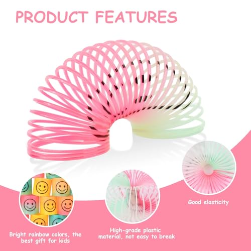 24 Stuks Regenboog Spiraal Jump Magic Regenboog Puzzel Cadeau voor kinderen verjaardag feest Favors Regenboog Spiraal voor kinderen verjaardag cadeau 3