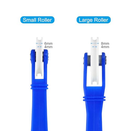 LED Strip Kanaal Roller Set van 2 U-Groove Wielen met kunststof handvat Snelle installatiegereedschap voor 5-8mm brede LED Strip 4