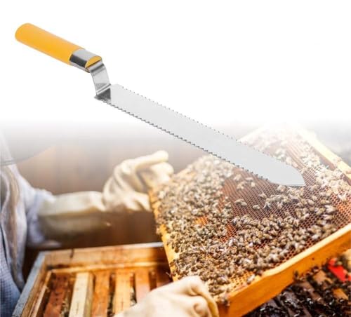 Bijenteelt honing mes, roestvrij staal bijenteelt gekartelde honing scraping mes imker Hulpmiddelen 4