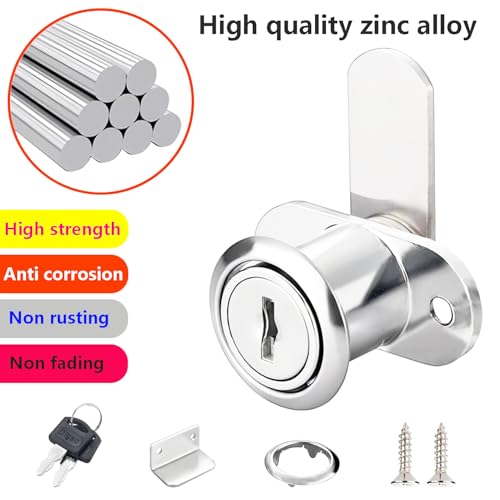 1 Stuks Kabinet Lock Letter Box Lock Single Deur Lade Locks met verschillende sleutels, kabinet slot voor meubels, diameter 19 mm 3