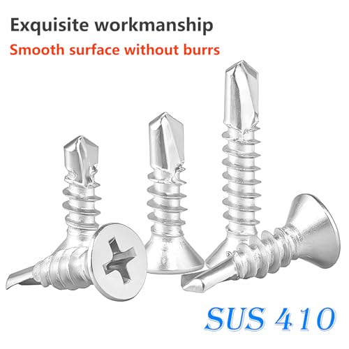 Verpakking van 100 zelftappende Phillips Schroeven, M4.2x25mm, Zelfborende Schroeven voor gipsplaten, Hout 5