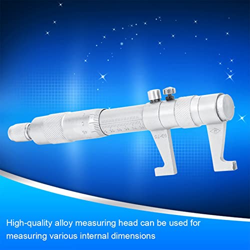 Roestvrij staal Binnenmicrometer 25-50 Mm / 50-75 Mm, meetinstrument met hoge nauwkeurigheid en legering hoofd voor verschillende interne afmetingen (50-75MM) 3